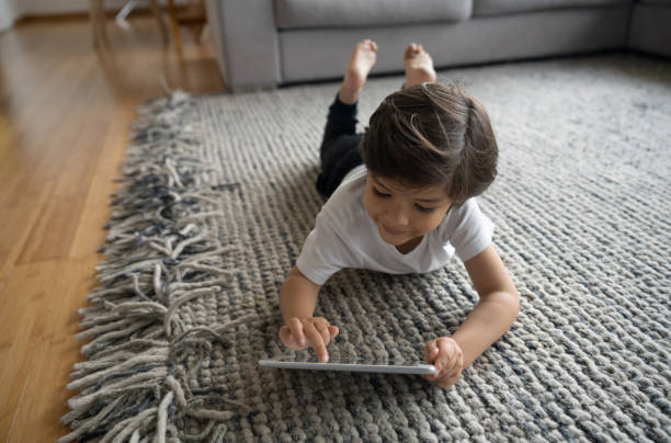 Girl lying on rug | Chacon Flooring